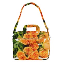 Roses-flowers-orange-roses Macbook Pro Shoulder Laptop Bag (large)