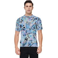 Science-education-doodle-background Men s Short Sleeve Rash Guard