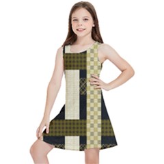 Art-stripes-pattern-design-lines Kids  Lightweight Sleeveless Dress