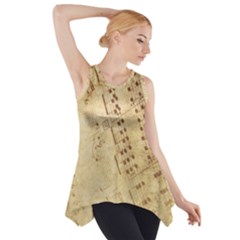 Music-melody-old-fashioned Side Drop Tank Tunic by Sapixe