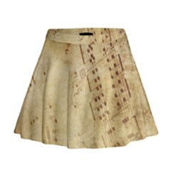 Music-melody-old-fashioned Mini Flare Skirt by Sapixe