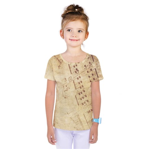 Music-melody-old-fashioned Kids  One Piece Tee by Sapixe