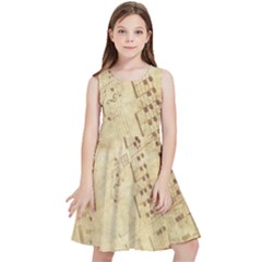 Music-melody-old-fashioned Kids  Skater Dress