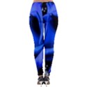 Blue-rose-rose-rose-bloom-blossom Lightweight Velour Leggings View2