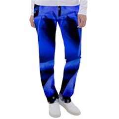 Blue-rose-rose-rose-bloom-blossom Women s Casual Pants by Sapixe