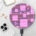 Squares-purple-stripes-texture Wireless Charger View1