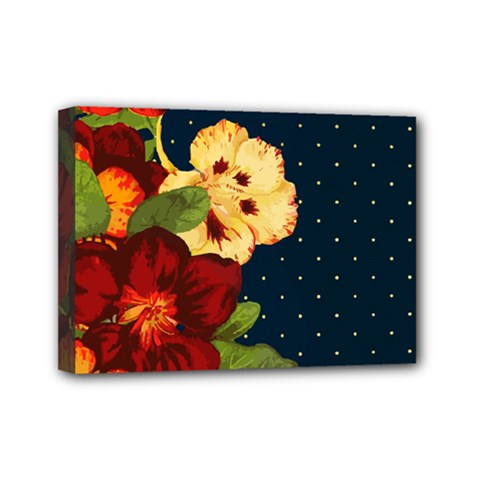 Flowers-vintage-floral Mini Canvas 7  X 5  (stretched) by Sapixe