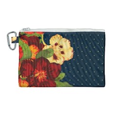 Flowers-vintage-floral Canvas Cosmetic Bag (large) by Sapixe