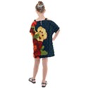 Flowers-vintage-floral Kids  One Piece Chiffon Dress View2