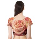 Roses-flowers-rose-bloom-petals Short Sleeve Crop Top View2