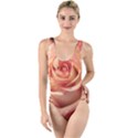 Roses-flowers-rose-bloom-petals High Leg Strappy Swimsuit View1