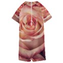 Roses-flowers-rose-bloom-petals Kids  Boyleg Half Suit Swimwear View2