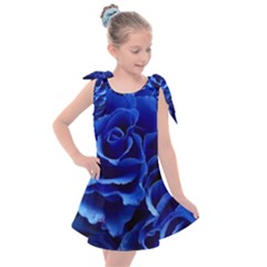 Roses-flowers-plant-romance Kids  Tie Up Tunic Dress by Sapixe