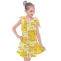 Party-confetti-yellow-squares Kids  Tie Up Tunic Dress View1