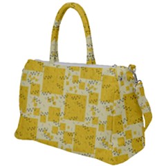 Party-confetti-yellow-squares Duffel Travel Bag by Sapixe