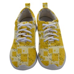 Party-confetti-yellow-squares Athletic Shoes by Sapixe