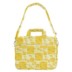 Party-confetti-yellow-squares Macbook Pro Shoulder Laptop Bag (large) by Sapixe