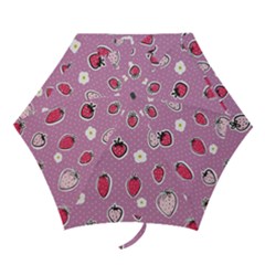 Juicy Strawberries Mini Folding Umbrellas by SychEva