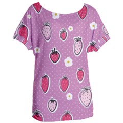 Juicy Strawberries Women s Oversized Tee by SychEva