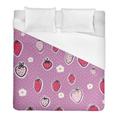 Juicy Strawberries Duvet Cover (full/ Double Size) by SychEva