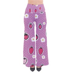 Juicy Strawberries So Vintage Palazzo Pants by SychEva