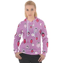 Juicy Strawberries Women s Overhead Hoodie by SychEva