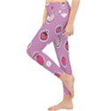 Juicy Strawberries Lightweight Velour Classic Yoga Leggings View3