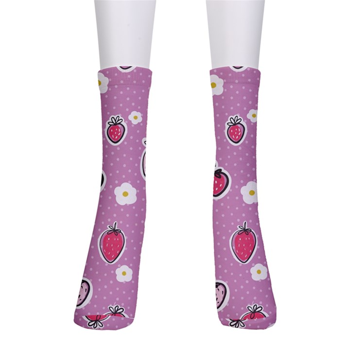 Juicy Strawberries Men s Crew Socks