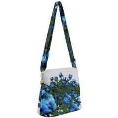 Flowers-roses-rose-nature-bouquet Zipper Messenger Bag by Sapixe