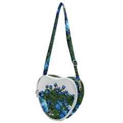 Flowers-roses-rose-nature-bouquet Heart Shoulder Bag by Sapixe