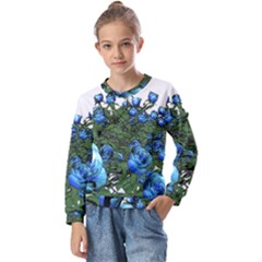 Flowers-roses-rose-nature-bouquet Kids  Long Sleeve Tee With Frill 