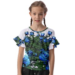 Flowers-roses-rose-nature-bouquet Kids  Cut Out Flutter Sleeves by Sapixe