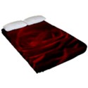 Rose-red-rose-red-flower-petals-waves-glow Fitted Sheet (Queen Size) View2