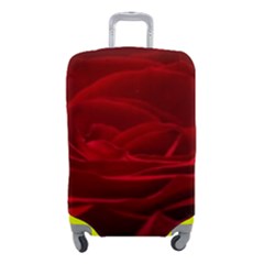 Rose-red-rose-red-flower-petals-waves-glow Luggage Cover (small) by Sapixe