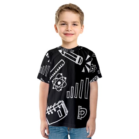 Knowledge-drawing-education-science Kids  Sport Mesh Tee by Sapixe