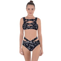 Knowledge-drawing-education-science Bandaged Up Bikini Set  by Sapixe