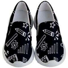 Knowledge-drawing-education-science Kids Lightweight Slip Ons by Sapixe