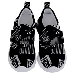 Knowledge-drawing-education-science Kids  Velcro No Lace Shoes by Sapixe