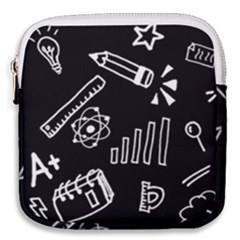 Knowledge-drawing-education-science Mini Square Pouch by Sapixe