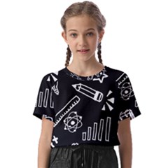 Knowledge-drawing-education-science Kids  Basic Tee