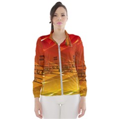 Music-notes-melody-note-sound Women s Windbreaker by Sapixe