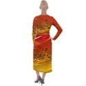 Music-notes-melody-note-sound Velvet Maxi Wrap Dress View2