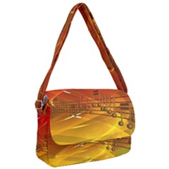 Music-notes-melody-note-sound Courier Bag by Sapixe