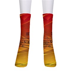 Music-notes-melody-note-sound Men s Crew Socks by Sapixe