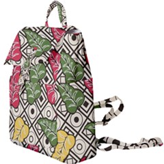 Leaves Foliage Batik Seamless Buckle Everyday Backpack by Sapixe