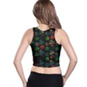 Apples Honey Honeycombs Pattern Racer Back Crop Top View2