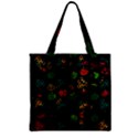 Apples Honey Honeycombs Pattern Zipper Grocery Tote Bag View2