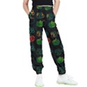 Apples Honey Honeycombs Pattern Kids  Elastic Waist Pants View1