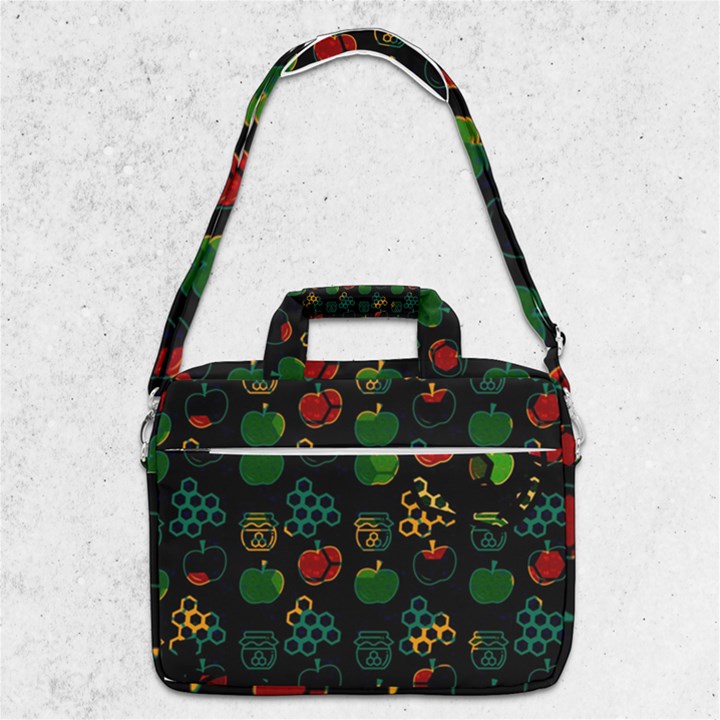 Apples Honey Honeycombs Pattern MacBook Pro Shoulder Laptop Bag 