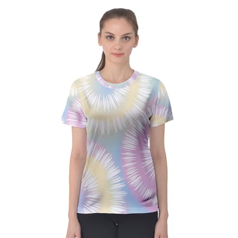 Tie Dye Pattern Colorful Design Women s Sport Mesh Tee by Sapixe